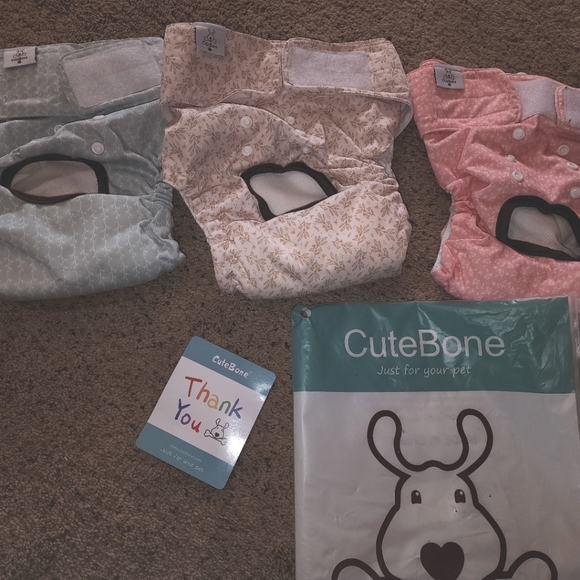 3 PAIRS OF Doggie diapers